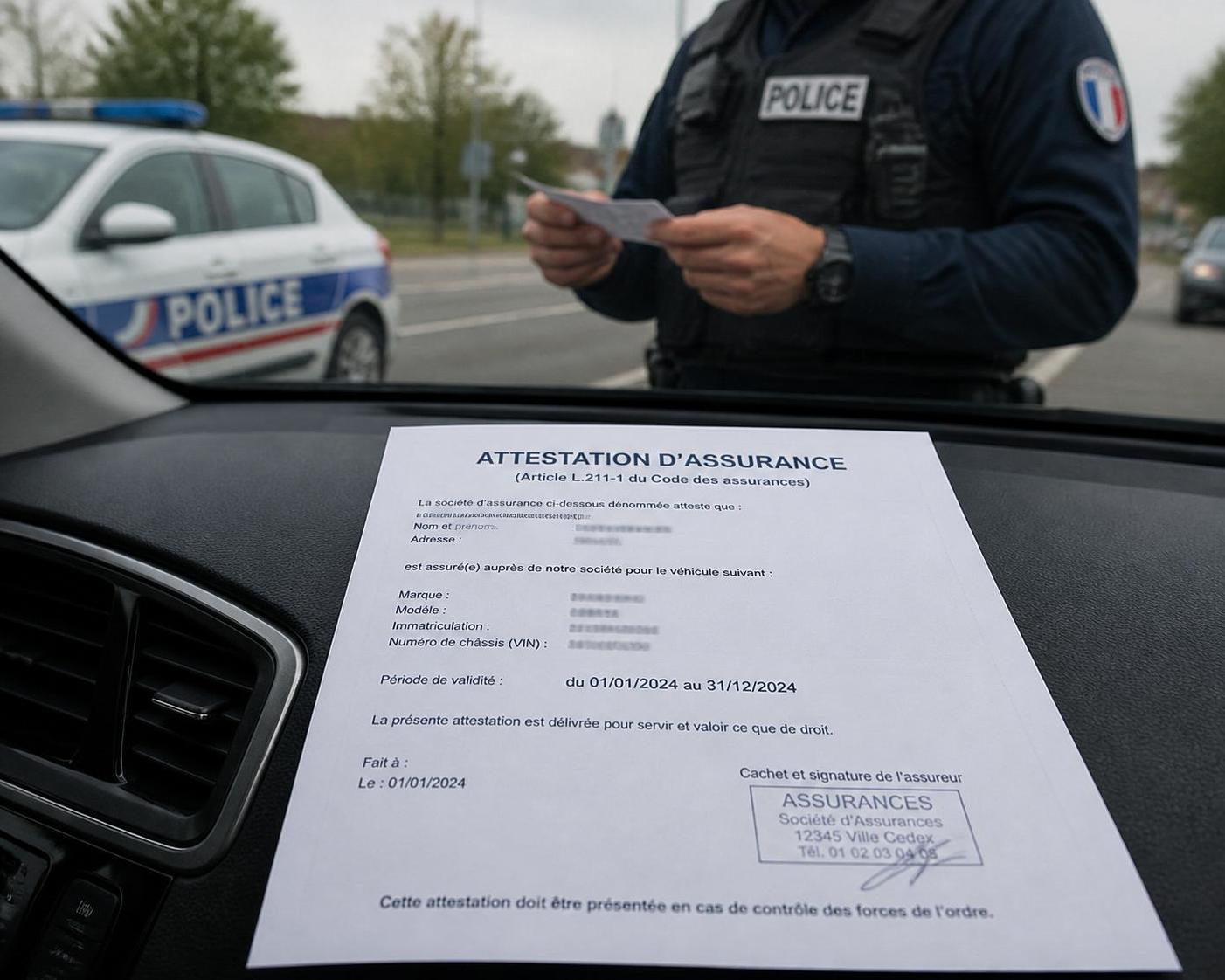 découvrez pourquoi l'attestation d'assurance voiture est un document essentiel à présenter lors d'un contrôle routier et comment elle protège les conducteurs.