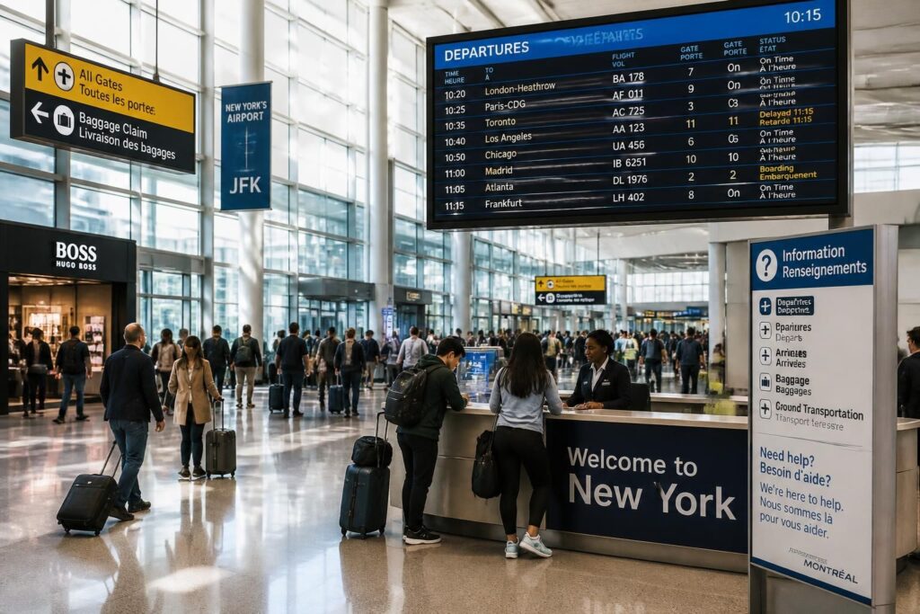 découvrez toutes les informations pratiques pour bien organiser votre voyage via l'aéroport de new york : conseils, transports, formalités et services pour un séjour réussi.