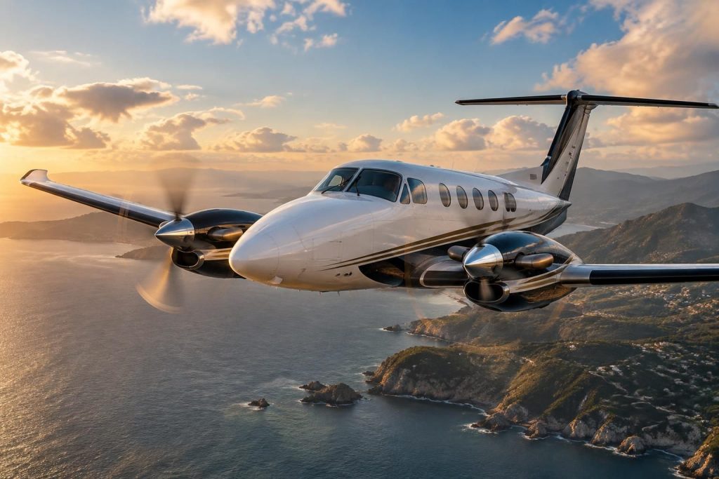 découvrez le beechcraft king air, un avion d’affaires reconnu pour ses performances, sa fiabilité et sa polyvalence au service de vos déplacements.